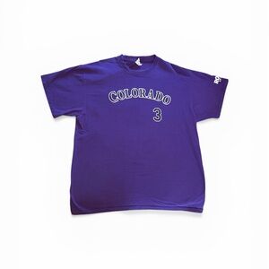 Colorado Rockies Micheal Cuddyer Jersey T-Shirt- Mens XL⚫️🟣 ⚾️